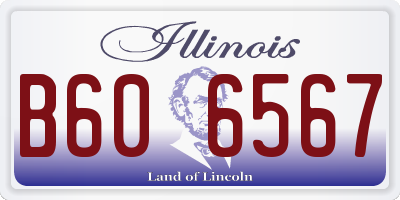 IL license plate B606567