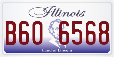 IL license plate B606568