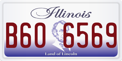 IL license plate B606569