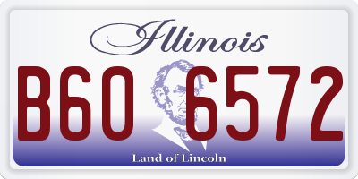 IL license plate B606572