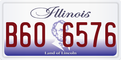 IL license plate B606576