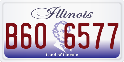 IL license plate B606577
