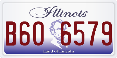 IL license plate B606579