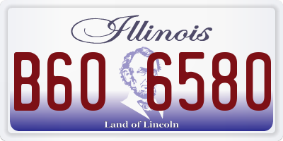 IL license plate B606580