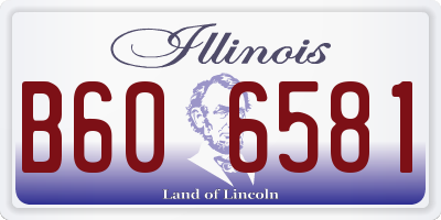 IL license plate B606581