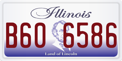 IL license plate B606586