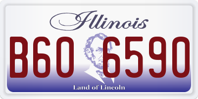 IL license plate B606590