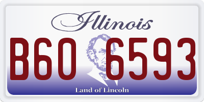 IL license plate B606593
