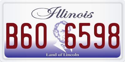 IL license plate B606598