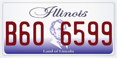 IL license plate B606599