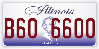 IL license plate B606600