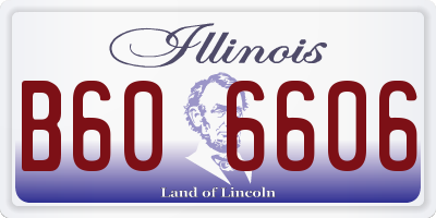 IL license plate B606606