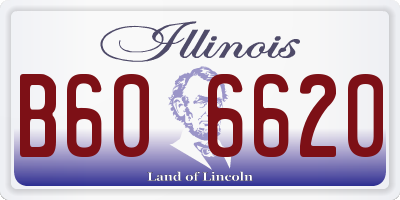 IL license plate B606620