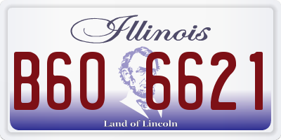 IL license plate B606621