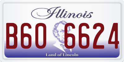 IL license plate B606624