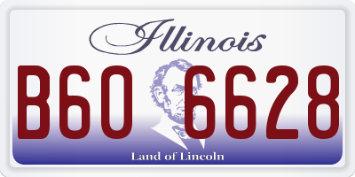 IL license plate B606628
