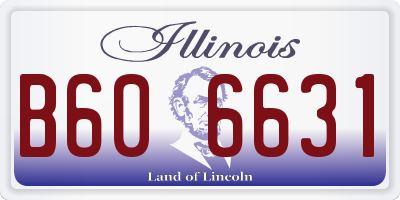 IL license plate B606631
