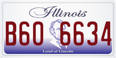 IL license plate B606634