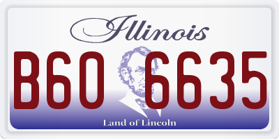 IL license plate B606635