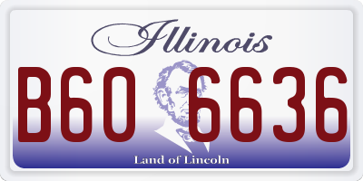 IL license plate B606636