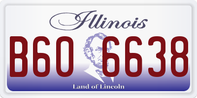 IL license plate B606638