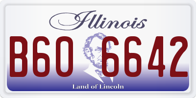 IL license plate B606642