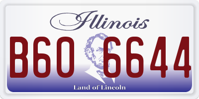 IL license plate B606644