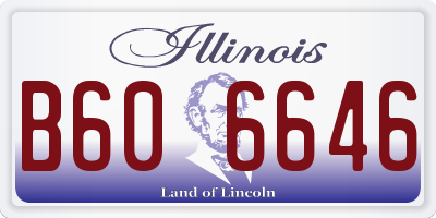 IL license plate B606646