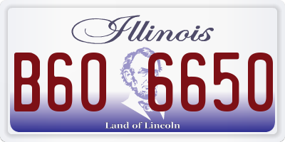 IL license plate B606650