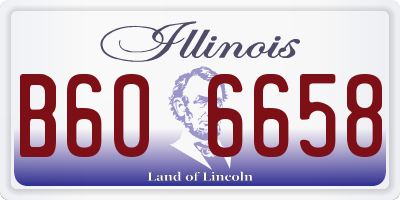 IL license plate B606658