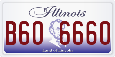 IL license plate B606660