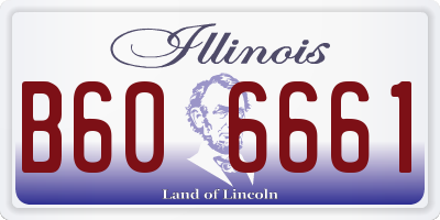 IL license plate B606661