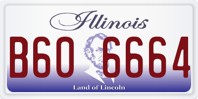 IL license plate B606664