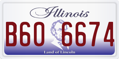 IL license plate B606674