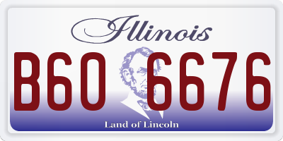 IL license plate B606676