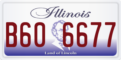 IL license plate B606677