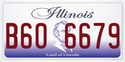 IL license plate B606679