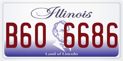 IL license plate B606686