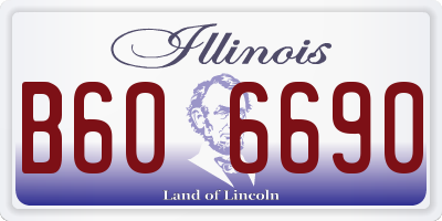 IL license plate B606690