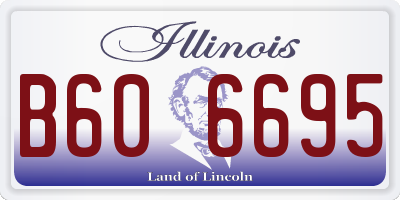 IL license plate B606695