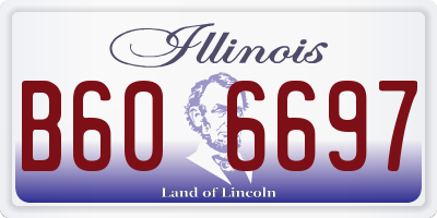 IL license plate B606697