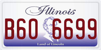 IL license plate B606699