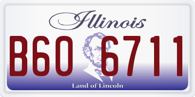 IL license plate B606711