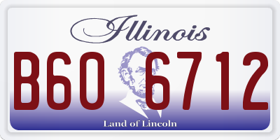 IL license plate B606712