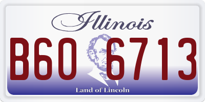 IL license plate B606713