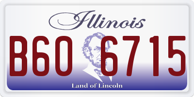 IL license plate B606715