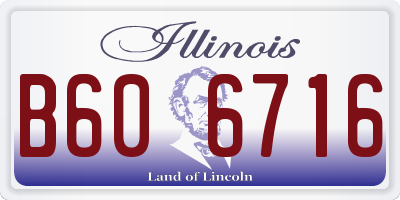 IL license plate B606716