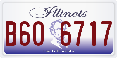 IL license plate B606717