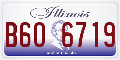 IL license plate B606719