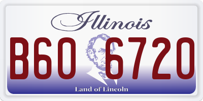 IL license plate B606720